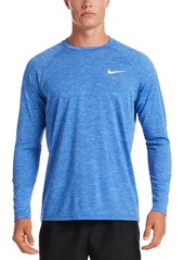 Nike Men's Heather Hydroguard Long Sleeve Swim T-Shirt - Particle Grey