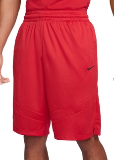 Nike Men's Icon Dri-fit Moisture-Wicking Basketball Shorts - University Red/university Red/black