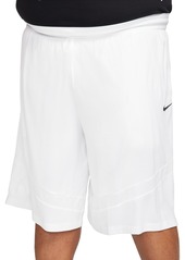 Nike Men's Icon Dri-fit Moisture-Wicking Basketball Shorts - Cool Grey/cool Grey/black