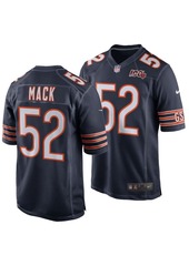 Nike Men's Khalil Mack Chicago Bears 100th Patch Game Jersey