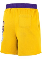 Nike Men's Los Angeles Lakers 75th Anniversary Courtside Fleece Shorts - Gold