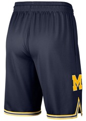 Nike Men's Michigan Wolverines Replica Basketball Road Shorts - Navy/Gold