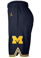 Nike Men's Michigan Wolverines Replica Basketball Road Shorts - Navy/Gold