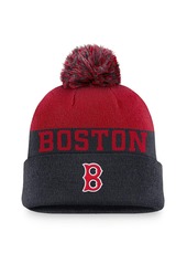 Nike Men's Navy Boston Red Sox Rewind Peak Cuffed Knit Hat with Pom - Navy