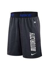 Nike Men's Navy Detroit Tigers 2024 City Connect Authentic Collection Performance Practice Shorts - Navy