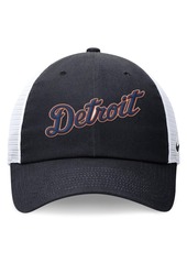 Nike Men's Navy Detroit Tigers Evergreen Wordmark Trucker Adjustable Hat - Navy