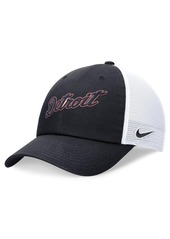 Nike Men's Navy Detroit Tigers Evergreen Wordmark Trucker Adjustable Hat - Navy