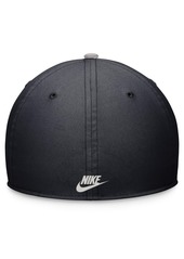 Nike Men's Navy/Gray New York Yankees Cooperstown Collection Rewind swoosh flex Performance Hat - Ptblupwtgy