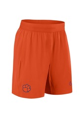 Nike Men's Orange Clemson Tigers 2024 Sideline Performance Shorts - Orange, White