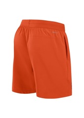 Nike Men's Orange Clemson Tigers 2024 Sideline Performance Shorts - Orange, White