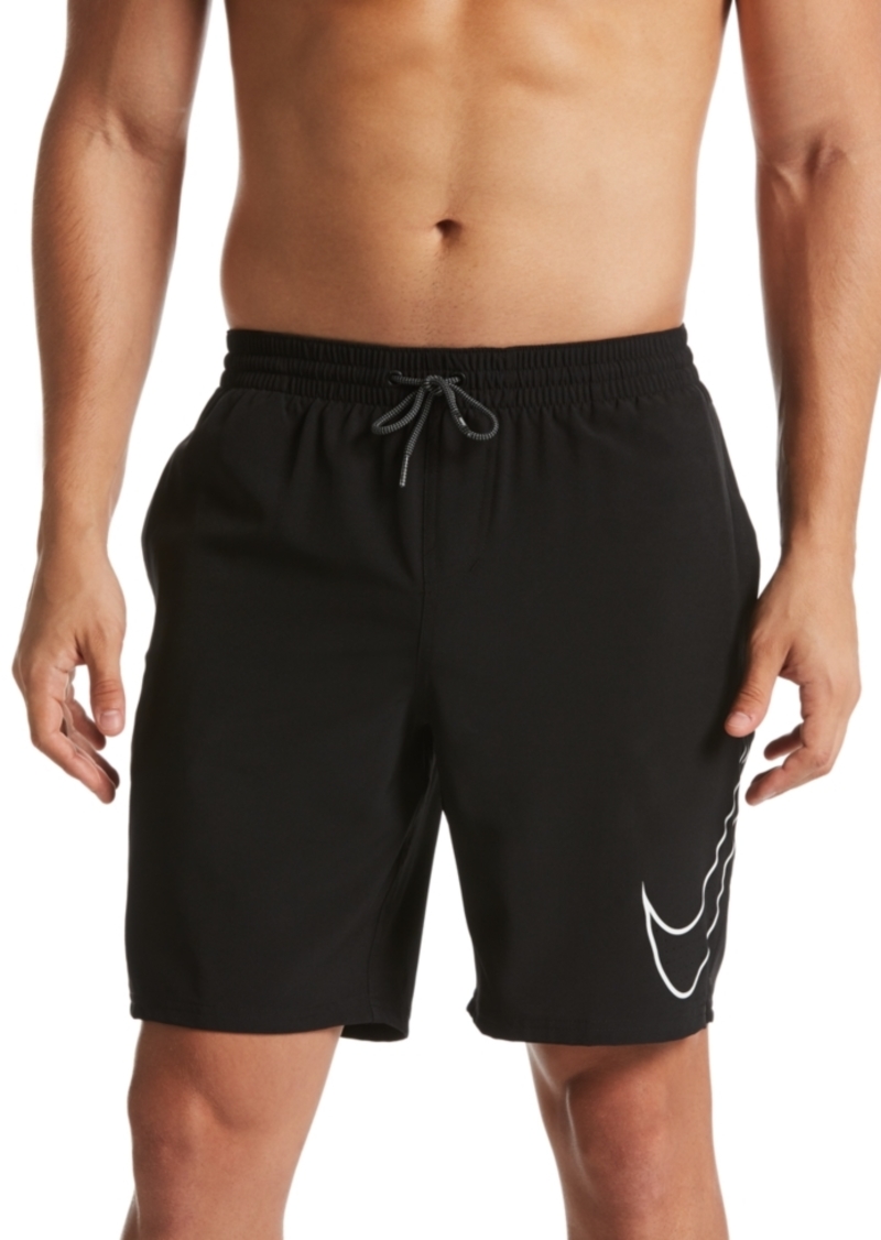 nike swoosh print swim shorts