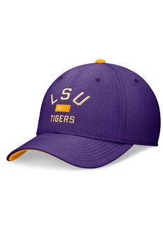 Nike Men's Purple Lsu Tigers Primetime Rise Swoosh Flex Hat - Purple