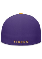 Nike Men's Purple/Gold Lsu Tigers Performance Fitted Hat - Purple, Gold