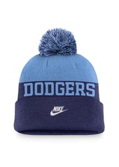 Nike Men's Royal Brooklyn Dodgers Rewind Peak Cuffed Knit Hat with Pom - Royal