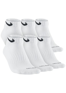 Nike Men's Everyday Plus Cushioned Training Ankle Socks 6 Pairs - White