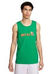 Nike Men's Sportswear Club Classic-Fit Graphic Tank - White