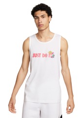 Nike Men's Sportswear Club Classic-Fit Graphic Tank - White