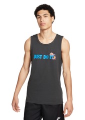 Nike Men's Sportswear Club Classic-Fit Graphic Tank - White