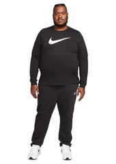 Nike Men's Sportswear Relaxed Fit Long-Sleeve Swoosh Logo T-Shirt - Black