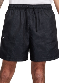 Nike Men's Sportswear Woven-Lined Flow Shorts - Black/flt Gold