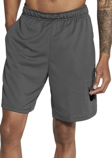 Nike Men's Standard-Fit Dri-fit Grid Logo-Print Training Shorts
