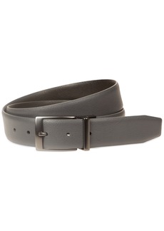 Nike Men's Textured Reversible Leather Belt - Dk Grey/ Black