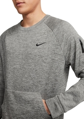 Nike Men's Therma-fit Crewneck Long-Sleeve Fitness Shirt - Black/white