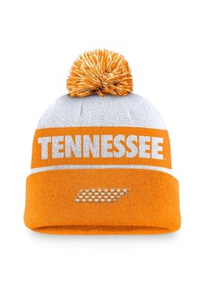 Nike Men's White/Tennessee Orange Tennessee Volunteers Primetime Peak Cuffed Knit Hat with Pom - White, Tennessee Orange