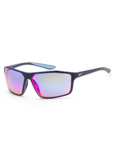 Nike Men's Windstorm 65mm Blue Sunglasses