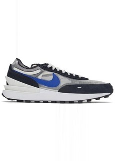 Nike Navy & Off-White Waffle One SE Sneakers