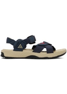 Nike Navy Air Deschutz+ Sandals