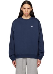 Nike Navy Solo Swoosh Sweatshirt