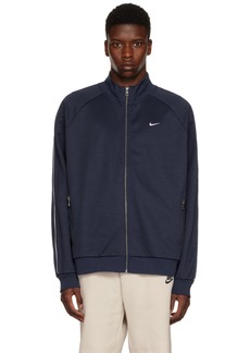 Nike Navy Track Zip-Up Sweater