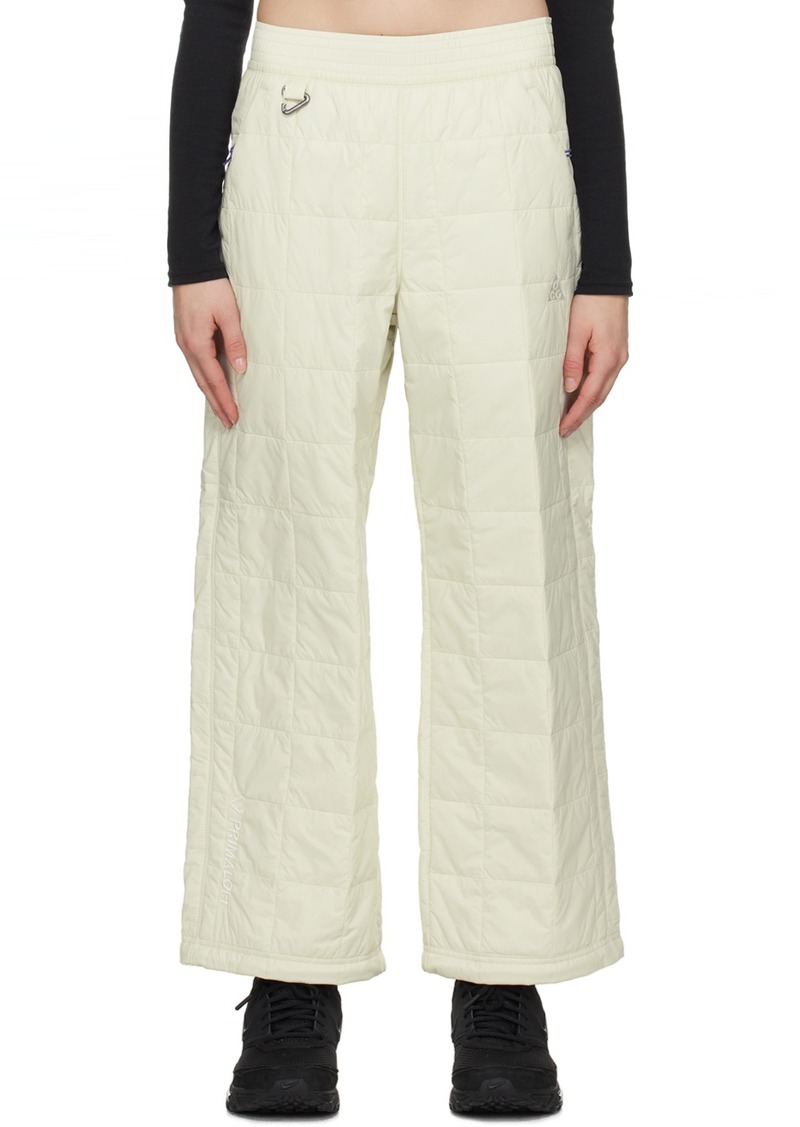 Nike Off-White Quilted Trousers