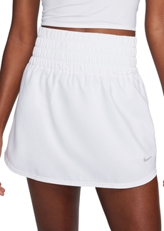 Nike One Women's Dri-fit Ultra High-Waist Pull-On Skort - White/black