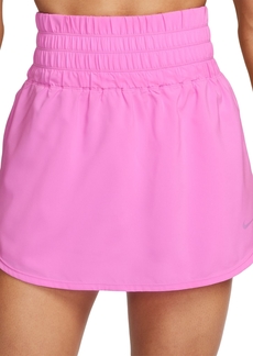 Nike One Women's Dri-fit Ultra High-Waist Pull-On Skort - Playful Pink/black