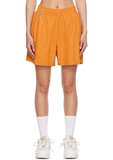 Nike Orange Embroidered Shorts