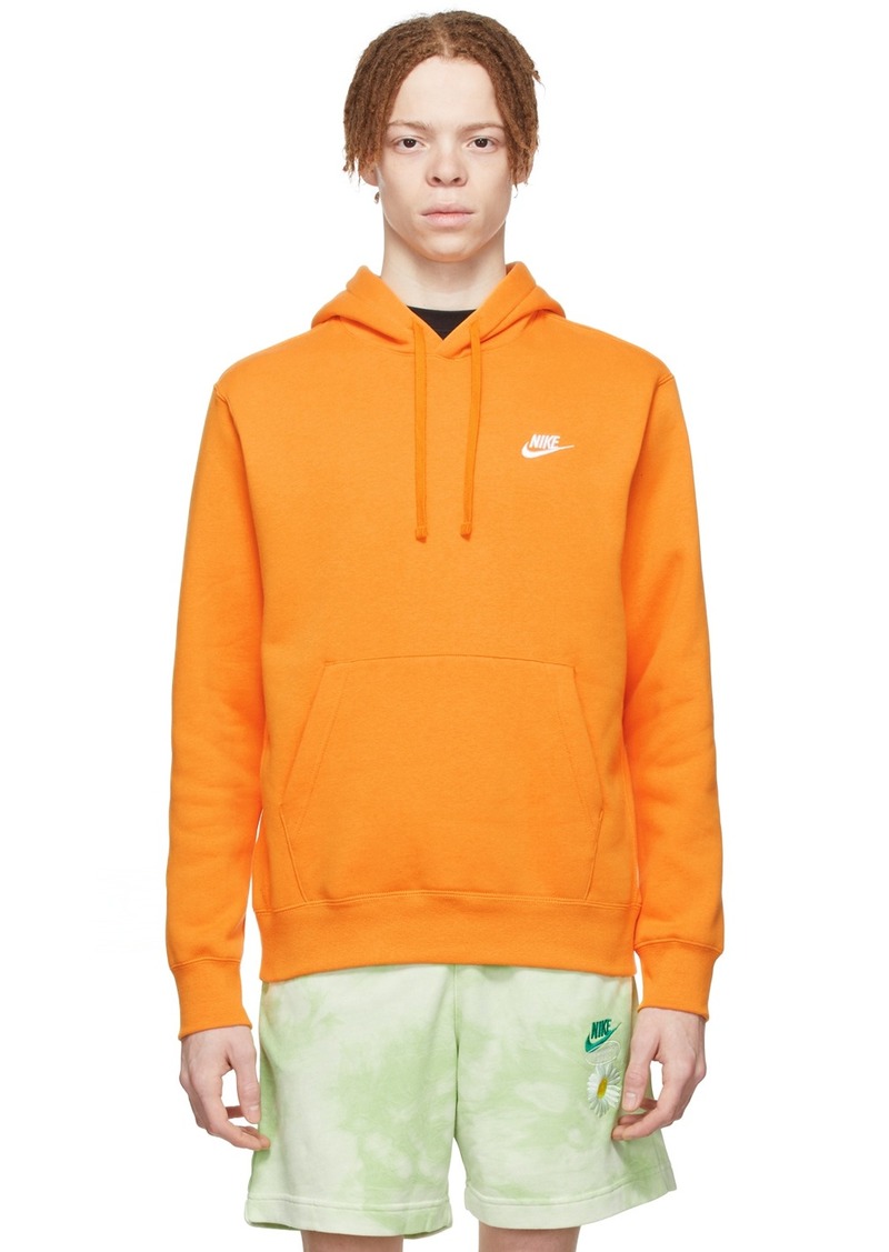 Nike Orange Sportswear Club Hoodie