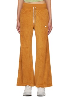 Nike Orange Wide-Leg Lounge Pants