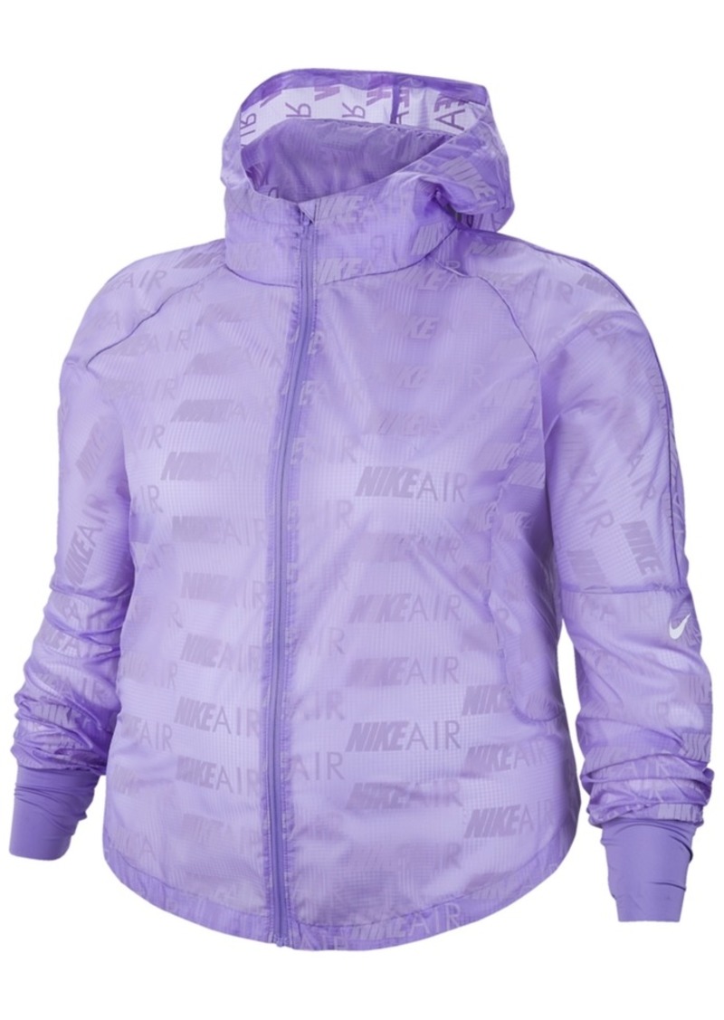 nike air hooded running jacket