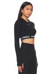 Nike Pro 365 Crop Long Sleeve Top