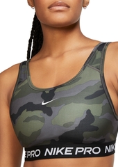 Nike Women's Pro Camo-Print Medium Impact Sports Bra