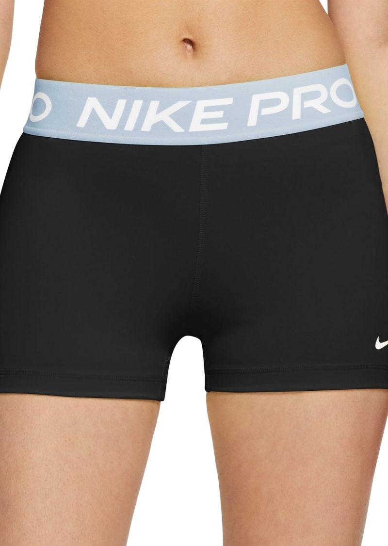 "Nike Pro Women's 3"" Shorts - Black/blue Tint"