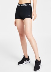 "Nike Pro Women's 3"" Shorts - Black/aster Pink/white"