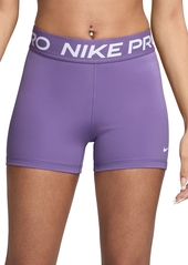 "Nike Pro Women's 3"" Shorts - Black/aster Pink/white"