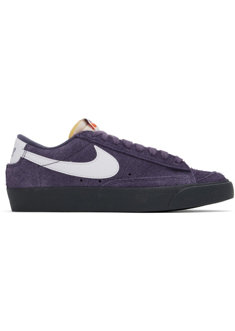 Nike Purple & White Blazer Low '77 Vintage Sneakers