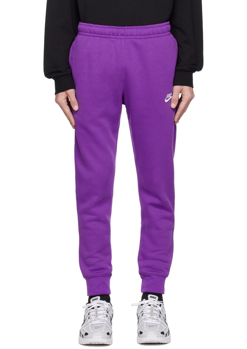 Nike Purple Sportswear Club Sweatpants