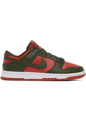 Nike Red & Khaki Dunk Low Retro Sneakers