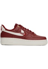 Nike Red Air Force 1 '07 Premium Sneakers