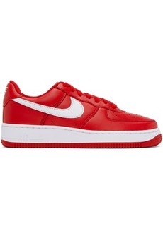 Nike Red Air Force 1 Retro Sneakers